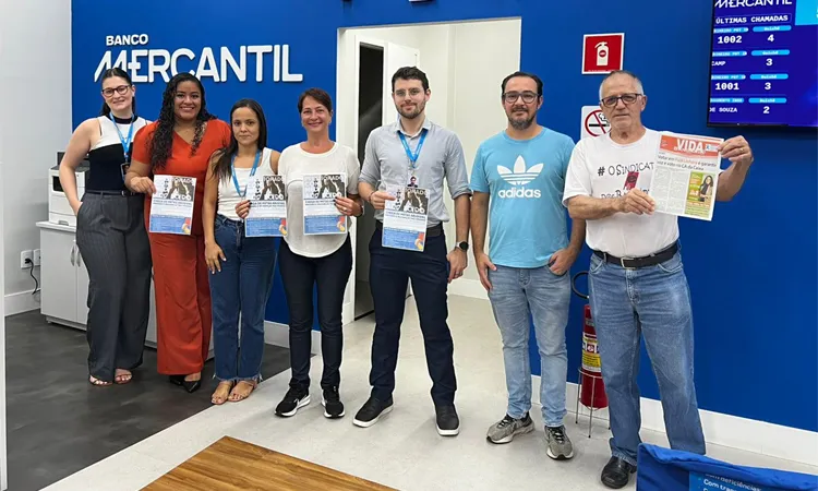 Sindicato de Londrina mobiliza bancários do Mercantil por PLR justa