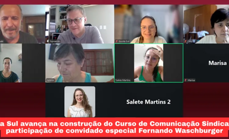 Escola Sul da CUT avança na construção do Curso de Comunicação Sindical