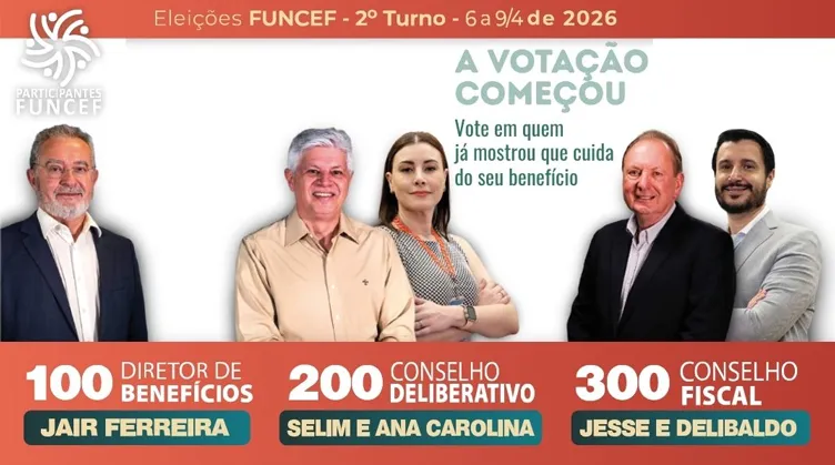 Começou a votação do segundo turno das eleições da Funcef